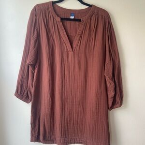 Old Navy maroon Relaxed Tunic